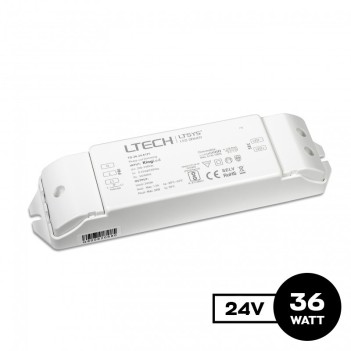 Alimentatore 36W 24V Dimmerabile PUSH, TRIAC - LTech