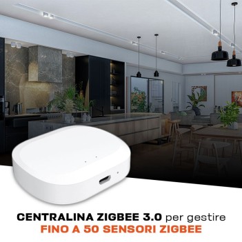 KiWi Centralina Gateway  Zigbee 3.0 VZ-GHZ2 Smart WiFi e LAN