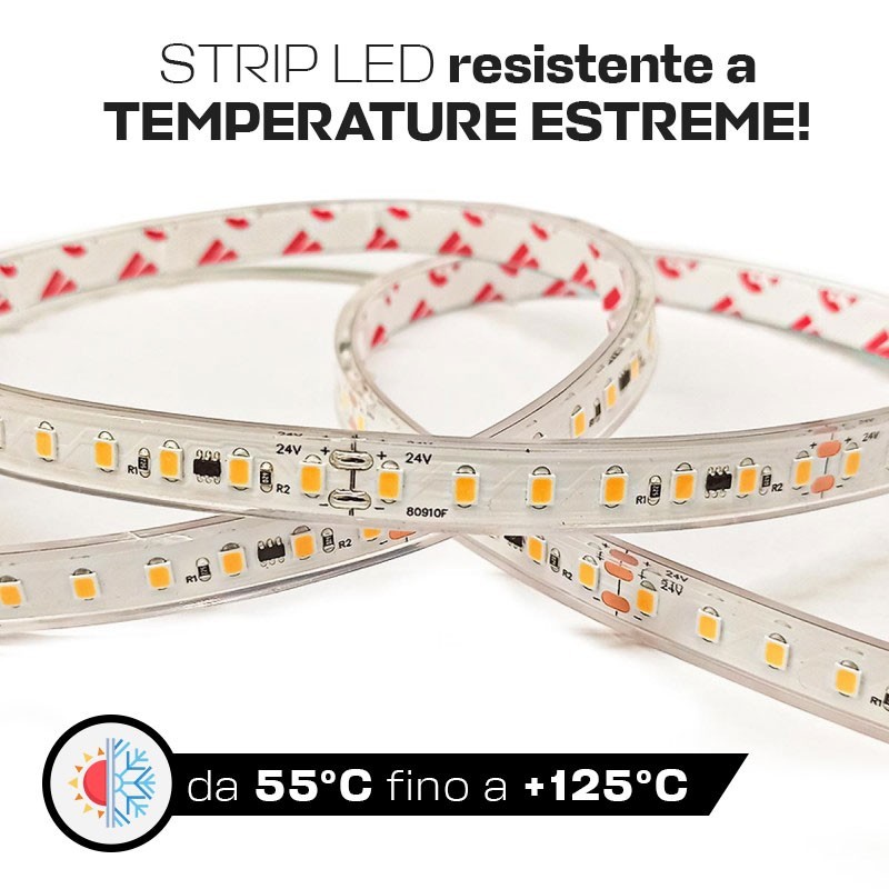 KING LED| Striscia Led per Sauna e Temperature Estreme 48W 6500lm 24V