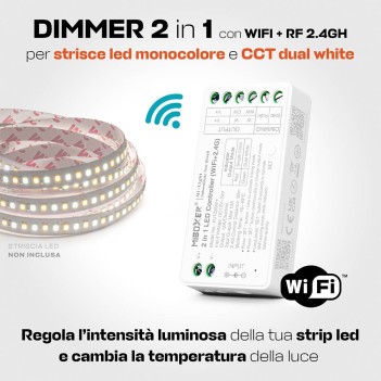 MiBoxer FUT035W+ WIFI+RF Dimmer Led Strip 12/24V