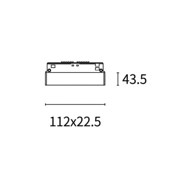 Lampada a griglia SUPREMA Mini Grille 6W dimmerabile per binario 48V