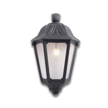 Anna series 45cm 220V IP55 wall light with E27 socket - Black for outdoor use