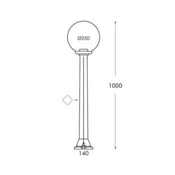 Lampada da Parete Esterno Lanterna IP55 Impermeabile Portalampada E27  Lampadina Max 60W (non inclusa) Paralume Vetro Opaco e Alluminio Pressofuso