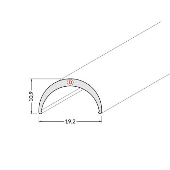 Cover Model D Opaque Domed - 2 Metres