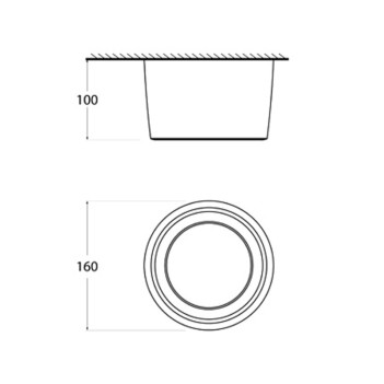 LIVIA | Spotlight da soffitto impermebaile IP55 colore bianco rotondo