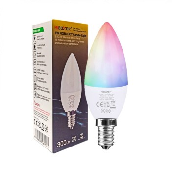 MiBoxer FUT108 | 4W E14 LED RGB+CCT bulb with RF module