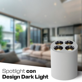 CYLINDER | Faretto da Soffitto 10W 3000K IP20 Spotlight bianco