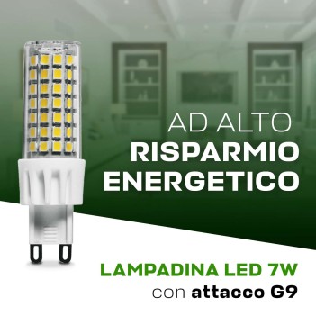 KING LED | Lampadina Led attacco G9 7W 700lm luce calda o naturale