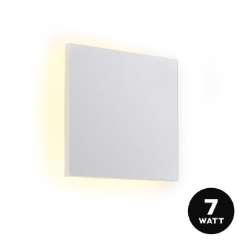 Applique da muro 7W 600lm 3000K serie The Backlight 220V IP54 - Bianco retroilluminata