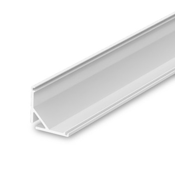 Angular Aluminum Profile 1616 for Led Strip - White 2mt - Complete Kit