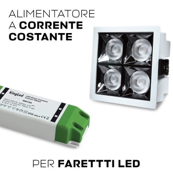 KINGLED | Alimentatore Led 7,5-15W Corrente Costante 500mA 15-30V