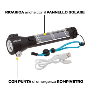 RENOGY | Portable LED torch mutifunction light up to 200m