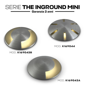 Recessed walkable 1W 80lm The Inground Mini 350mA waterproof IP67 series -