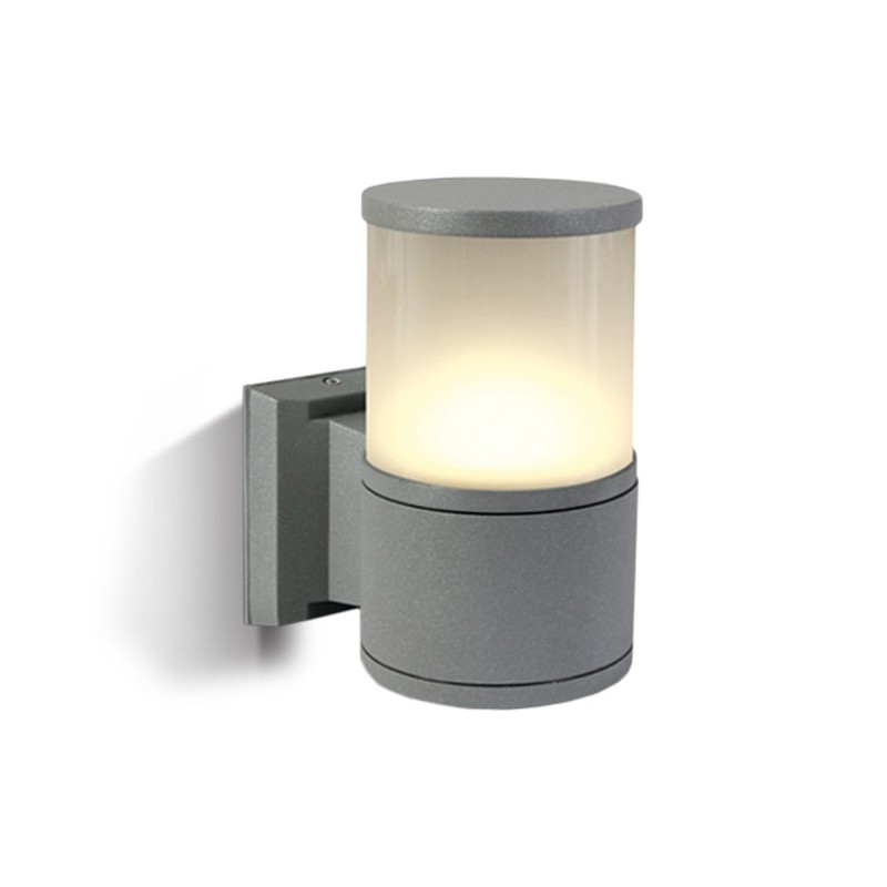 Wall light with E27 socket Tube series 220V IP54 - Gray en