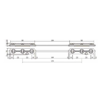 Modulo Led per insegne Luce Blu da 1.2W 12V con 3 LED