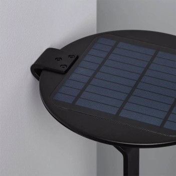 Solar powered garden stake with motion and twilight sensor IP65 - Black en