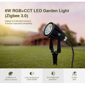 MiBoxer Mi-Light Garden Spotlight 220V 6W RGB+CCT ZigBee 3.0 FUTC04Z en