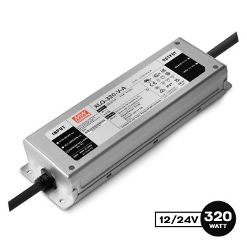 Alimentatore MeanWell 320W 12/24V IP67 XLG-320-V-A tensione regolabile
