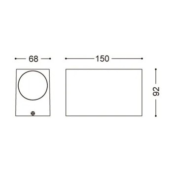 Applique da Muro Up&Down per 2 Faretti Led GU10 220V IP54 –