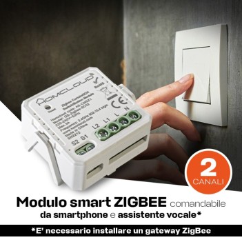 MONDO SMART| Modulo Zigbee per tapparelle, interruttori e pulsanti