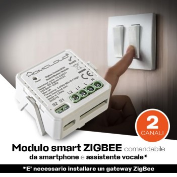 MONDO SMART| Modulo Zigbee per tapparelle, interruttori e pulsanti