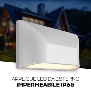 Garden series 6W 300lm 220mm wall sconce 220V IP65 - White