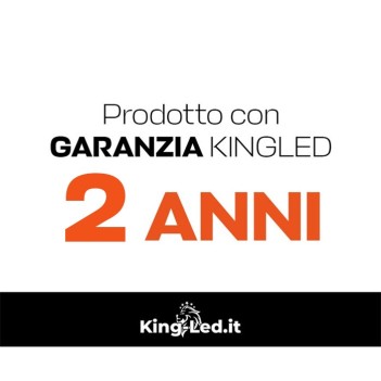 KING LED | Spotlight cilindrico con attacco GU10 colore bianco riflettore nero