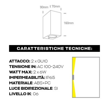 Wall light with GU10 socket Garden series 220V IP65 - Anthracite