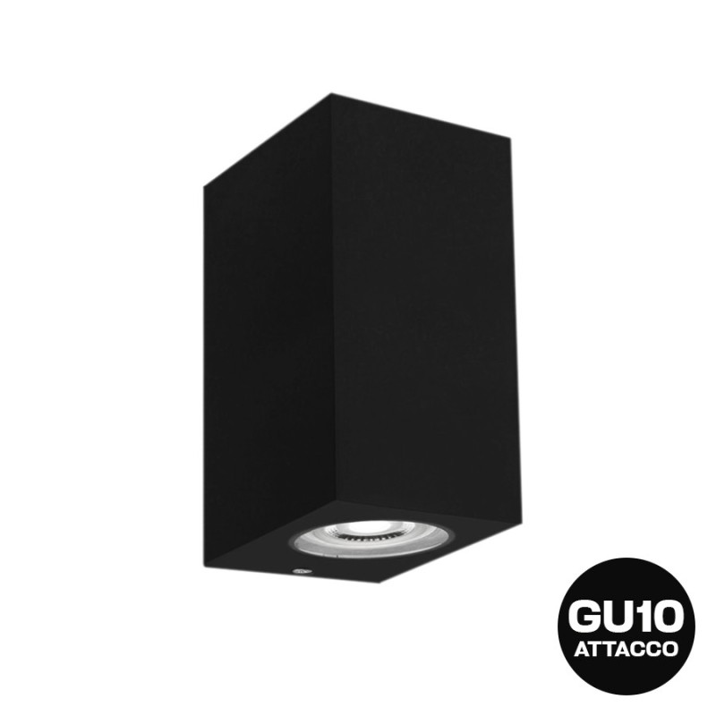 Wall light with GU10 socket Garden series 220V IP65 - Black