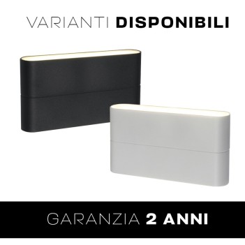 Applique con luce bidirezionale 12W impermeabile IP54 - Antracite