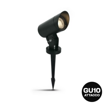 Spotlight with spike with GU10 D70mm socket Garden series 220V IP65 - Black