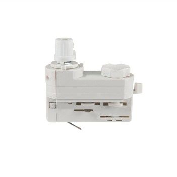 Adapter with vacuum connection for 2 metre three-phase track - Colour White en