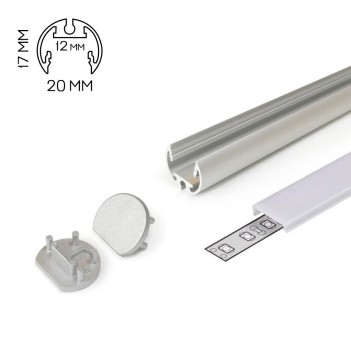 Profilo in Alluminio da Esposizione PEN12 per Striscia Led