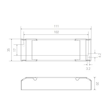 Alimentatore 9W CC 350-700MA dimmerabile Triac - LTech