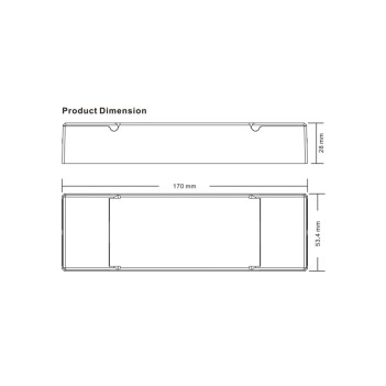 DALI2 Dimmer for Led Strip DC12-48V 20A DALI, TRIAC, 0-10V and PUSH Dimming -