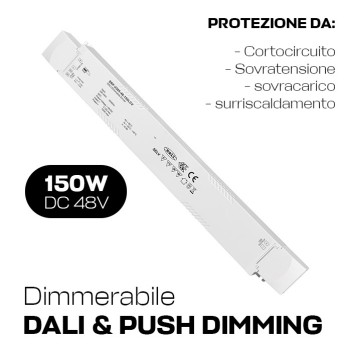 Alimentatore 150W 48V DT6 DALI2 - Serie SRP-2305-48-150LCV