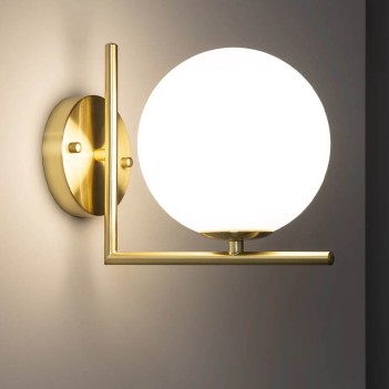 Wall Sconce with E14 Socket Glass Series - Matte Lampshade