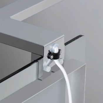 Applique da muro con attacco 5W 320lm 300mm Serie bathroom - Cromata