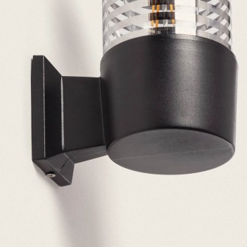 Wall-mounted sconce with E27 socket, Garden series - Black, IP65