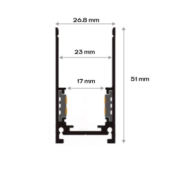 Binario magnetico a 48V MiBoxer Mini da Superficie o Sospensione