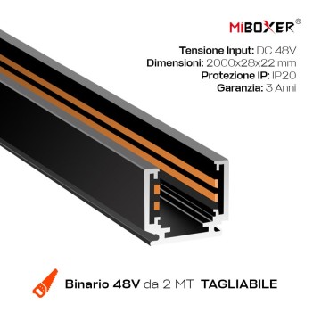 Binario magnetico a 48V MiBoxer Mini da Superficie o Sospensione