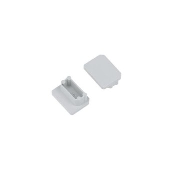 Set of 2 Gray End Caps for UNI-TILE12 Aluminum Tile Trim en