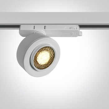 Faretto Led per Binario Trifase SERIE ZOOMABLE 18W 1800lm CRI90 Angolo Luce Regolabile 15D-45D Colore Bianco