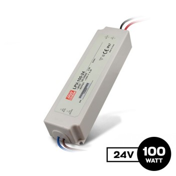 MEANWELL | Alimentatore da Esterno 100W per Strip Led 24V Garanzia 3 anni