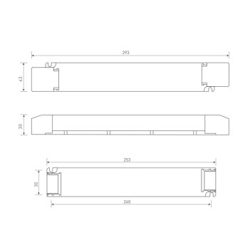 Power Supply 100W 24V DALI2 and PUSH Dimming for Dual White Led Strip CCT - LTech LM-100-24-G2D2