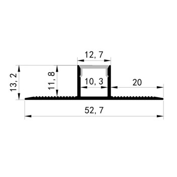 KING LED | 2 m LED profile for plasterboard - No grouting!