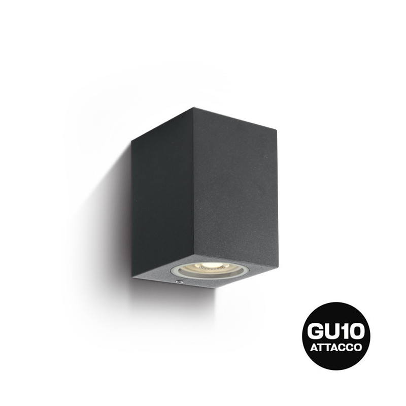 Wall light with GU10 socket Garden series 220V IP65 - Anthracite Die Cast