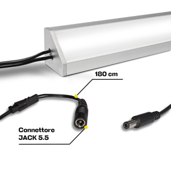 Tailor-made, Bespoke Lighting 45° Angle Led Bar with Sensor and Dimmer - Ready to Use