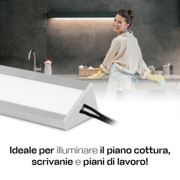 KING LED | Barretta LED su misura per sottopensili - Angolare 30°