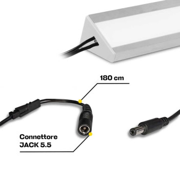 Tailor-made, Bespoke Lighting 30° Angle Led Bar with Sensor and Dimmer - Ready to Use